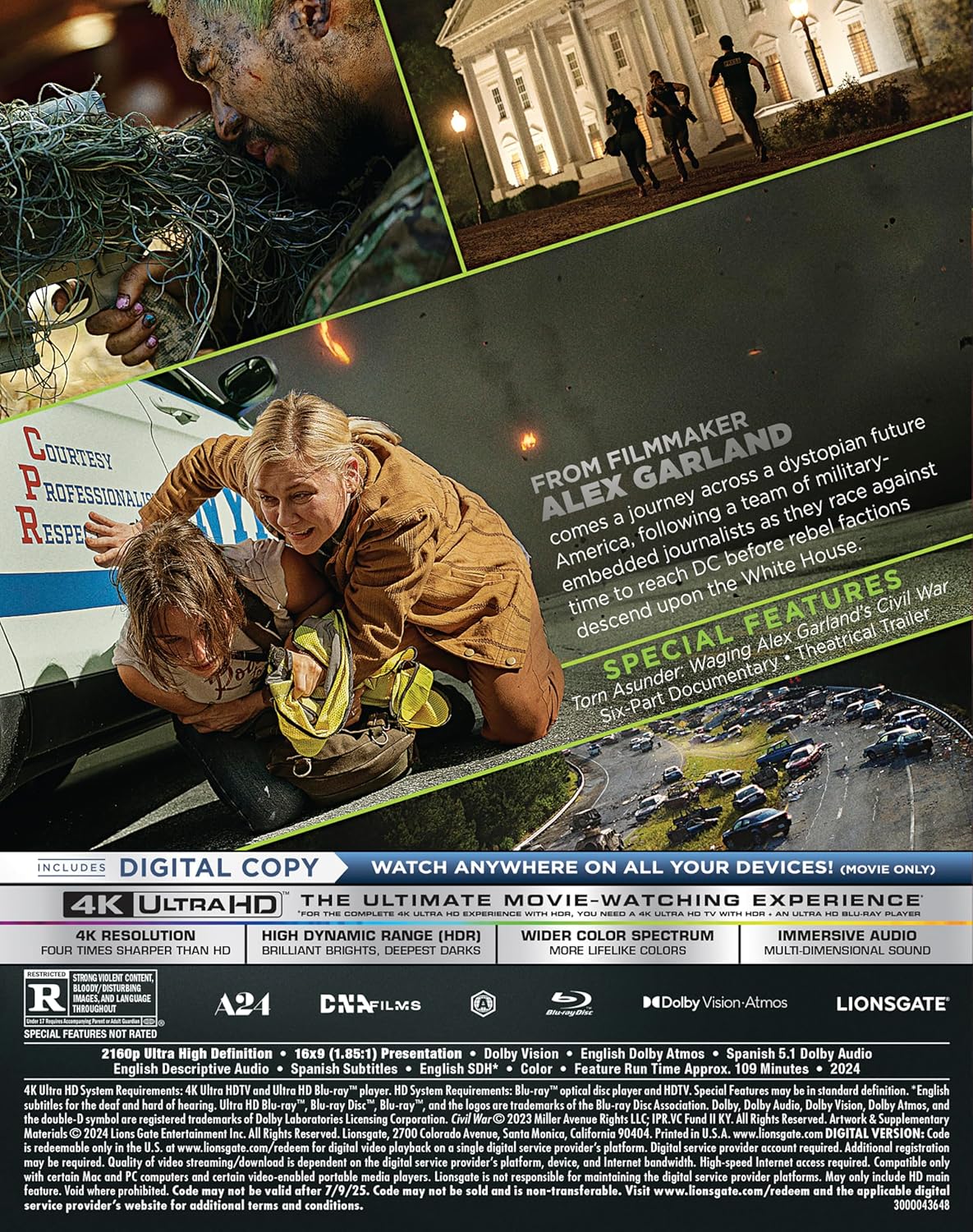 Guerra Civil en 4K + Blu-ray + Digital [UHD 4K]