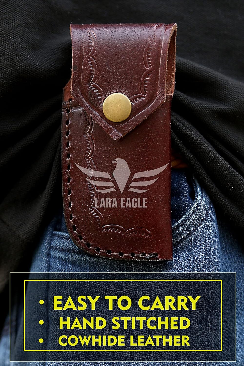 Cuchillo de bolsillo de caza plegables hechos a mano acero