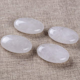 Piedra de Cuarzo Claro - Cristal Pulido Ovalado para Sanación