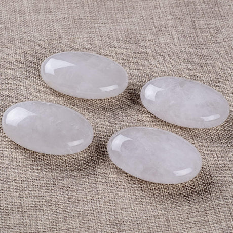 Piedra de Cuarzo Claro - Cristal Pulido Ovalado para Sanación