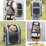 Mochila para transportat gatos azul