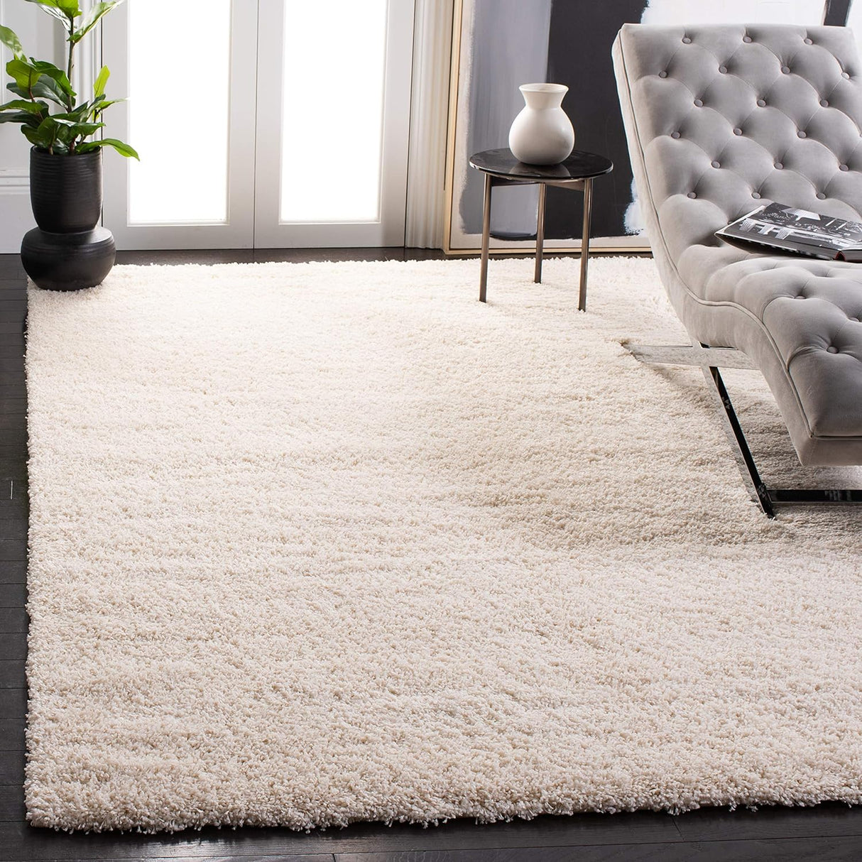 Alfombra de área Shag, 2 pulgadas de grosor, fácil cuidado, SG151-1212