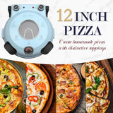 Horno Eléctrico para Pizza, 12 Pulgadas, Cerámica Premium