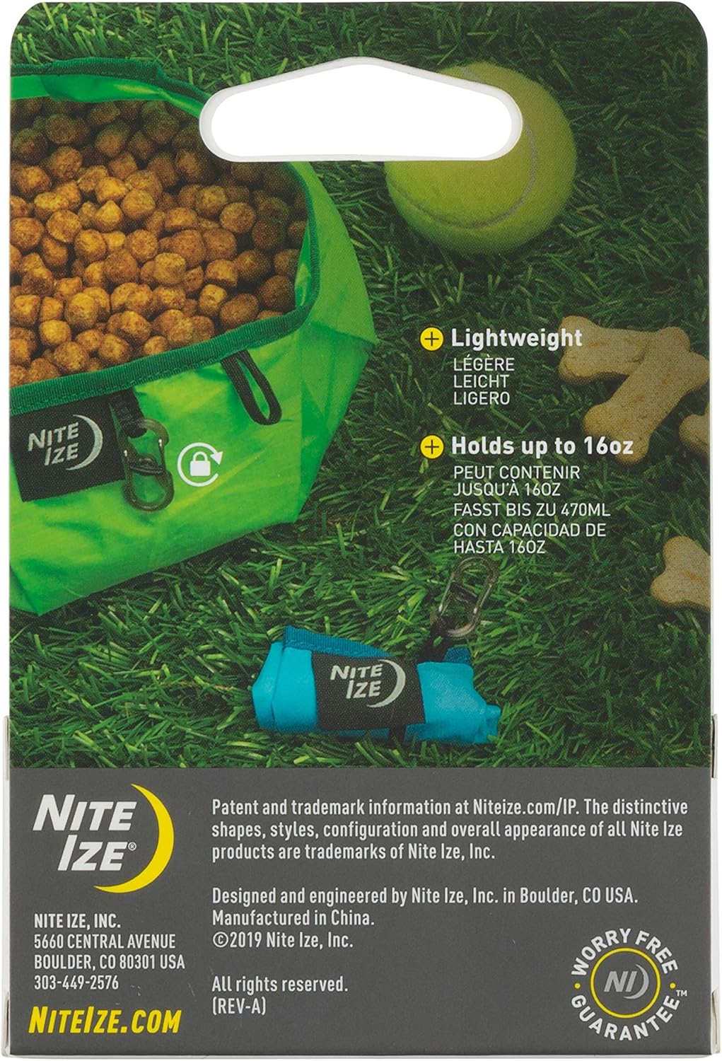 Tazón Colapsable para Perros Nite IZE RadDog Ligero y Práctico