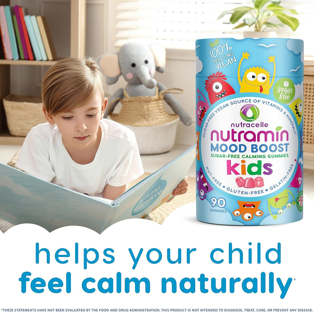 Gummy Calmante NUTRAMIN Kids con Magnesio y Ashwagandha 90 ct