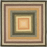 Alfombra redonda reversible de 3' x 3' colección trenzada BRD308A