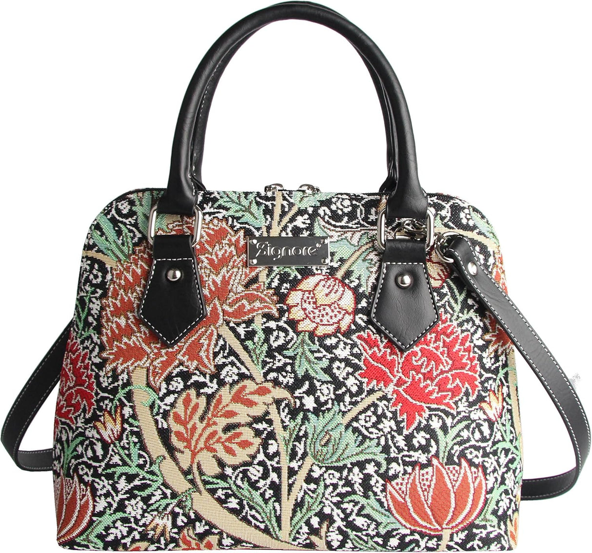 Bolsa de mano grande Signare con diseño floral