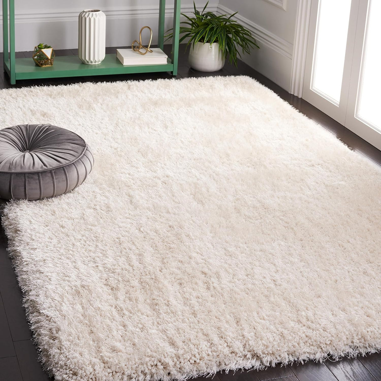 Alfombra de pelo largo SAFAVIEH 4' x 6' hecha a mano SGX160B