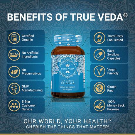 Suplemento Triphala   Tabletas veganas Guggulu 100% natural
