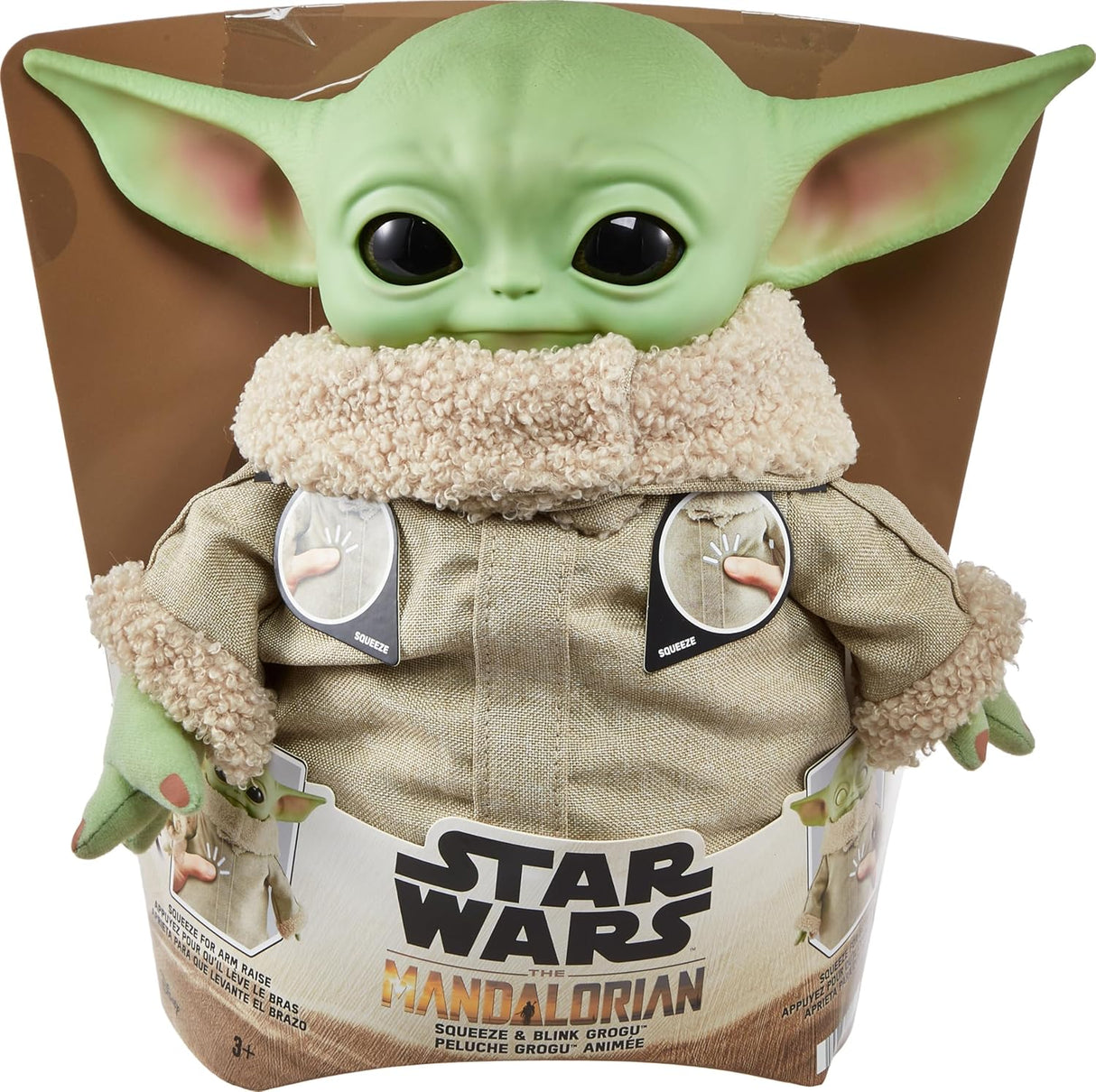 Peluches Star Wars Mattel Grogu de 11 con sonidos y movimiento