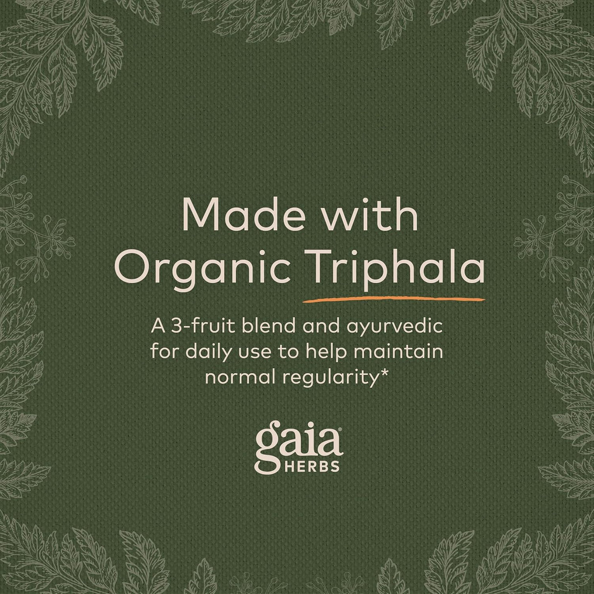 Suplemento Herbs Fruta Triphala Apoya la salud digestiva