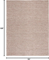 Alfombra de área de lana hecha a mano, ideal para áreas de alto tráfico, modelo NAT620T