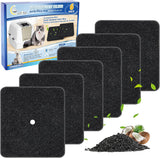 Paquete de 6 filtros de carbono para cajas de gatos Cunina