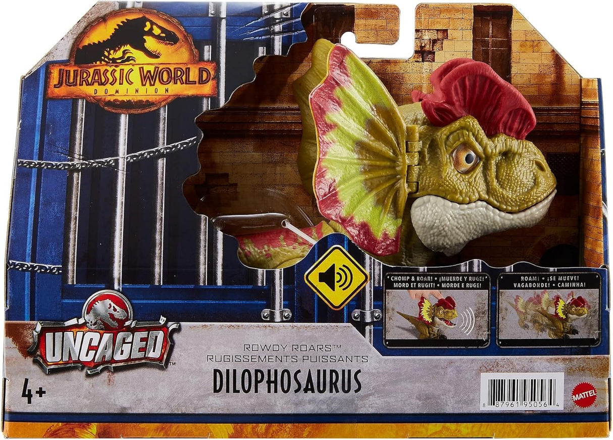Juguete Dinosaurio Dilophosaurus Mattel con Sonido y Movimiento