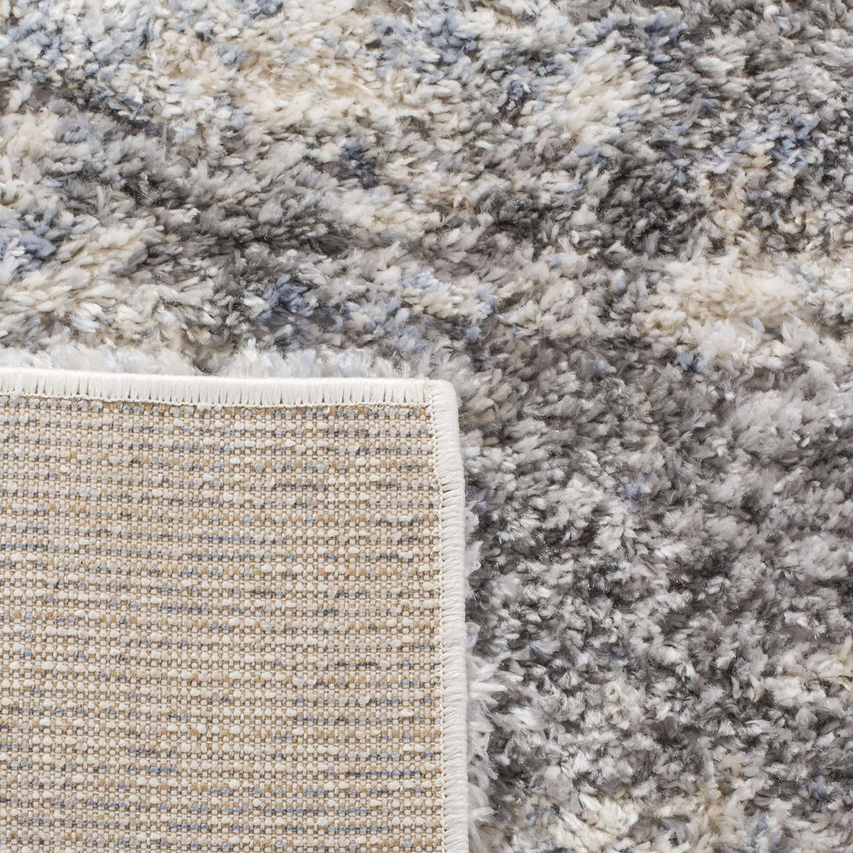 Alfombra Shag Moderna SAFAVIEH, Diseño Abstracto, BER219G