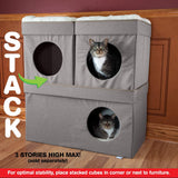 Condo para gatos Kitty City, apilable, cama pop-up, CM-10074