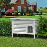 Casa para Gatos GDLF, Madera Sólida, Techo Impermeable, 31.9