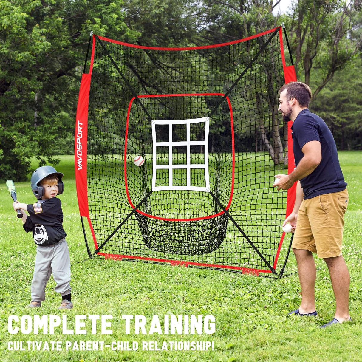 Set de Red de Béisbol 7x7 - Equipo de Entrenamiento Portable