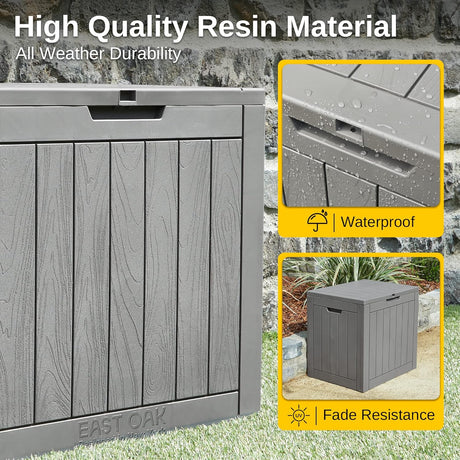 Caja de cubierta de almacenamiento tapa bloqueable EAST OAK