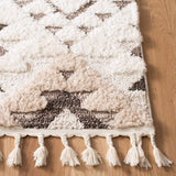 Alfombra Shag Tassel Safavieh, Diseño Boho, 2 Grosor, MTS688A