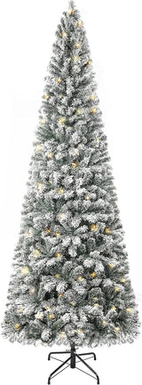 Árbol de Navidad Artificial 7.5ft Naomi Home, 350 Luces, Slim