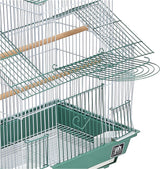 Jaula para aves talla S Verde y Blanco