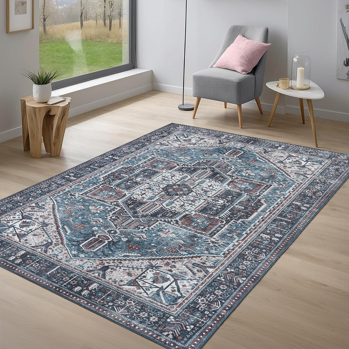 Alfombra Lavable 8x10 Adiva Antideslizante para Piso modelo 8' x 10
