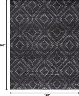 Alfombra moderna de diseño diamante, fácil cuidado, ADR131F
