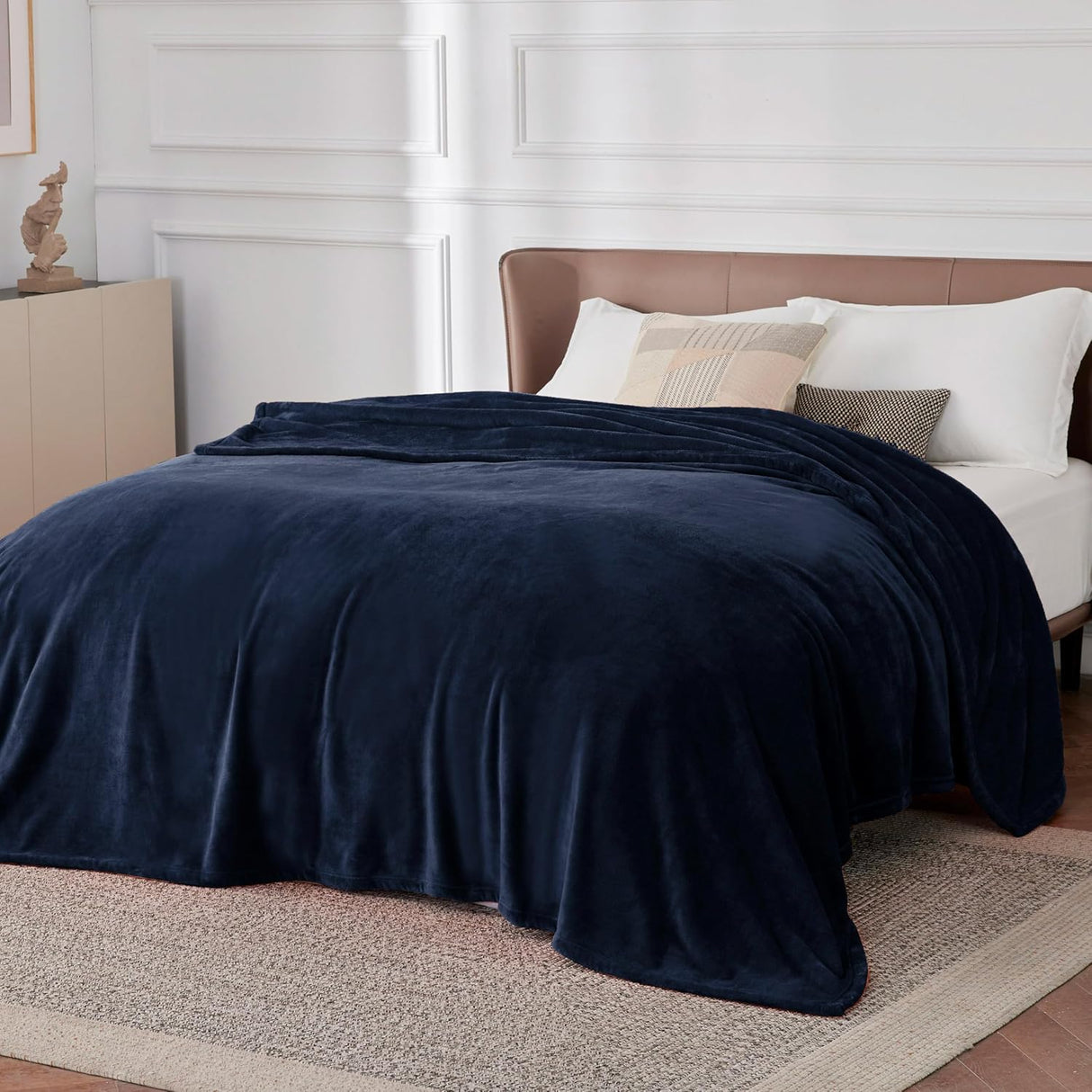 Manta Fleece Bedsure Queen Suave y Ligera 90x90 pulgadas