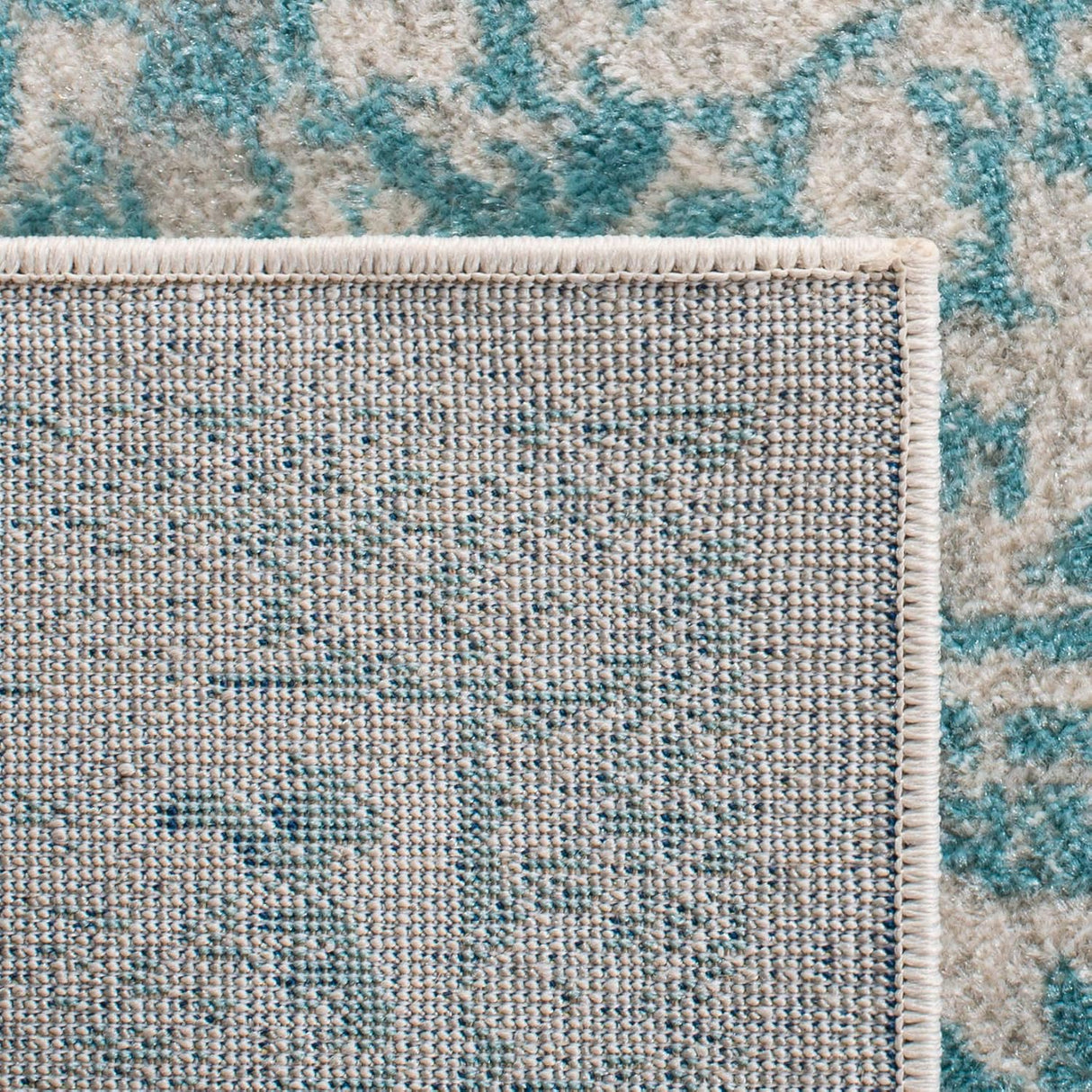 Alfombra cuadrada de diseño oriental, fácil cuidado, modelo EVK256J