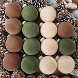 Navideños adornos de terciopelo Liliful 15 Pcs 3.15 pulgadas