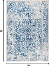 Alfombra Oriental Distressed No Desprende para Sala o Dormitorio EVK256N