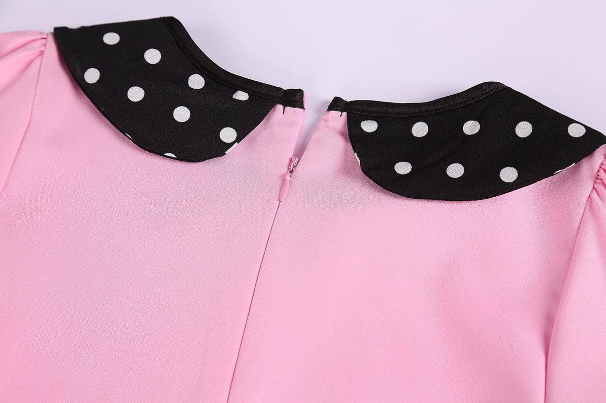 Disfraz Poodle para Niñas, Con Scarf de Lunares, Modelo 50s
