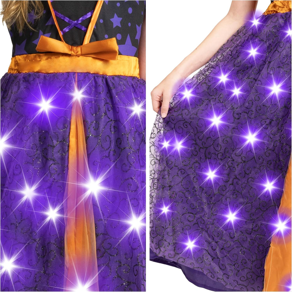 Disfraz de Bruja para Niñas, Spooktacular Creations, Ilumina