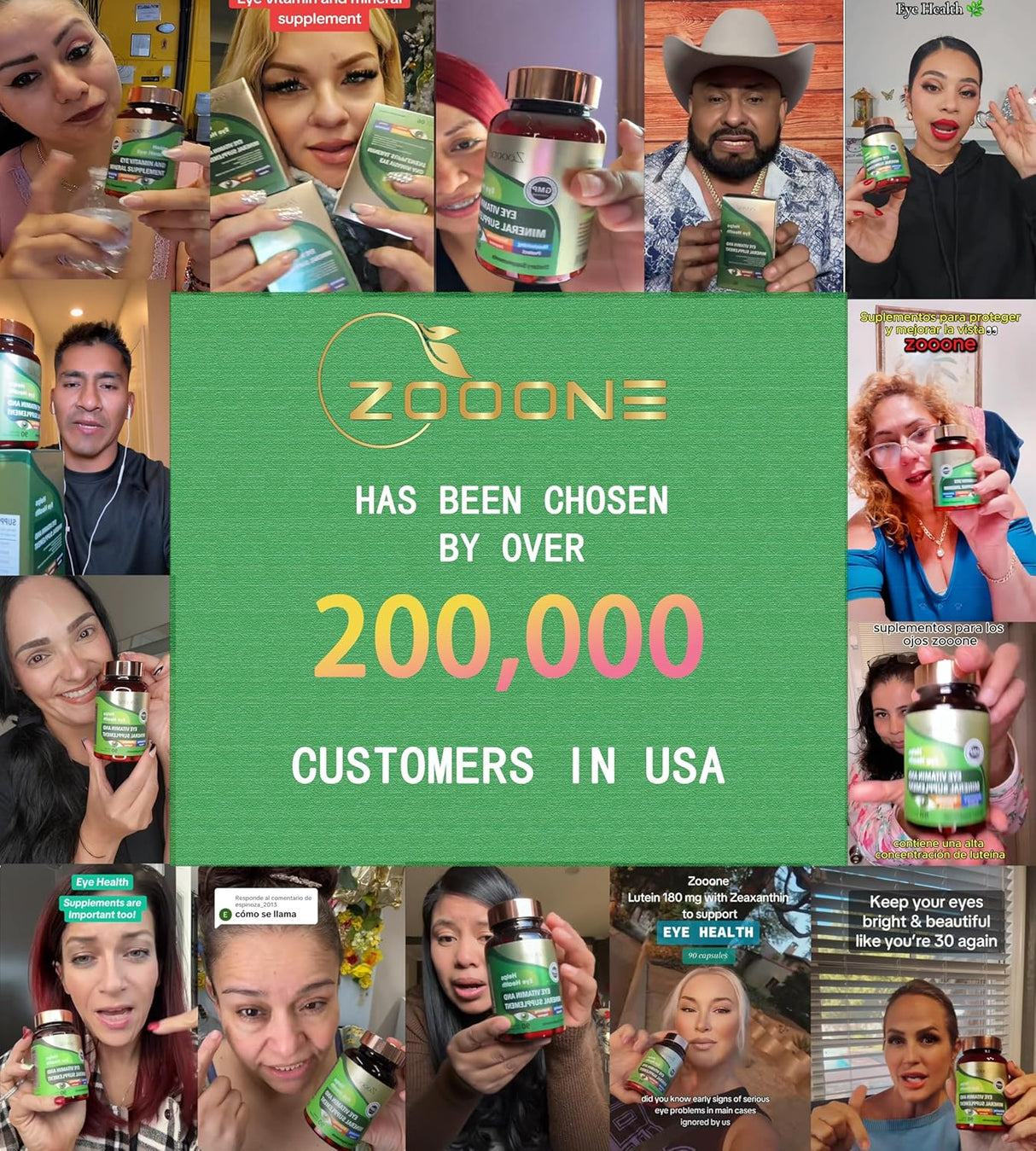 Zooone Suplemento de Luteína para la Salud Ocular, 60 pcs