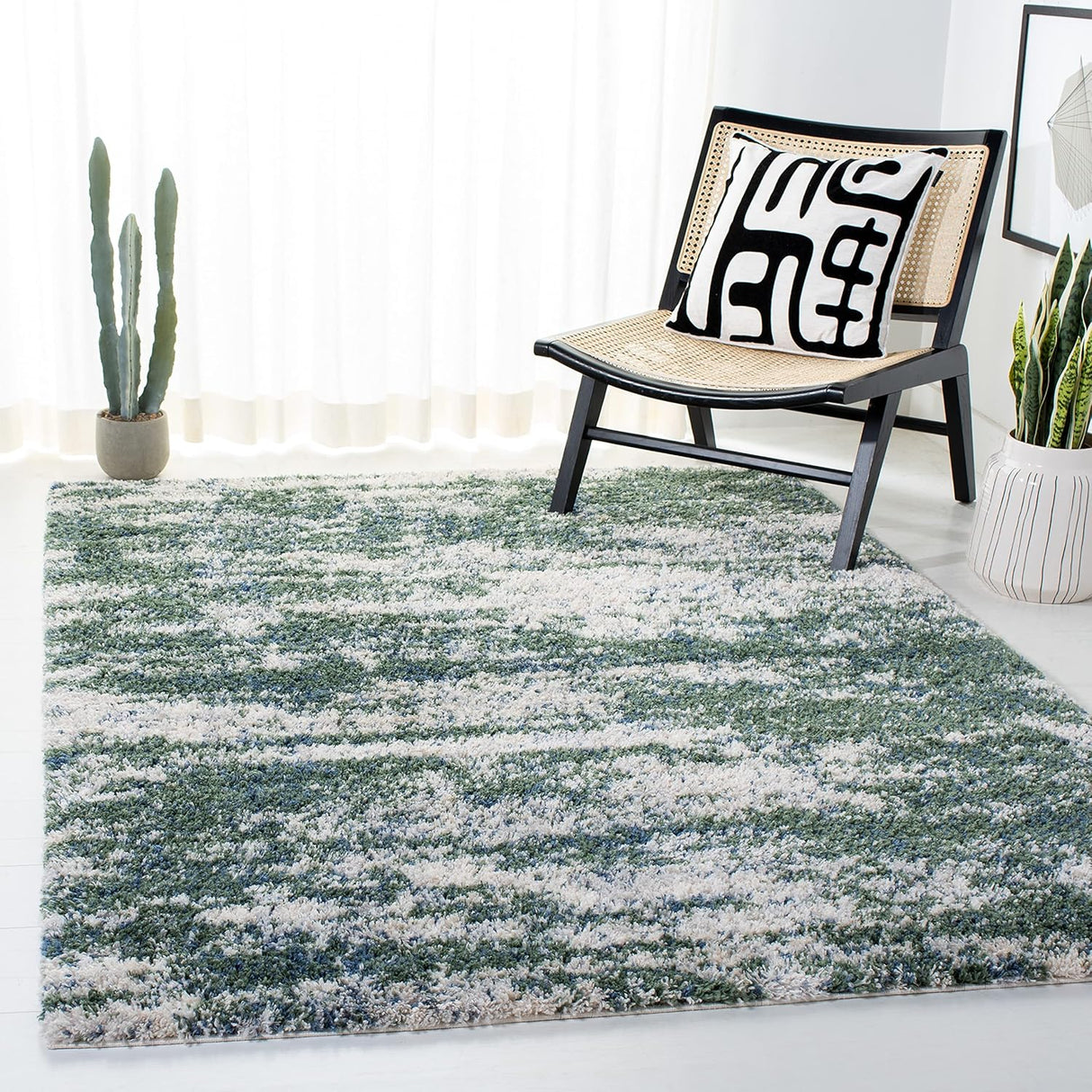 Alfombra Berber Shag 8' x 10', SAFAVIEH, Diseño Moderno, BER219Y