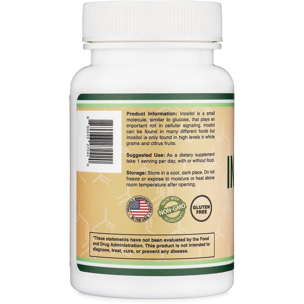 Suplementos de inositol (Myo Inositol) 1000 mg PCOS  60 und