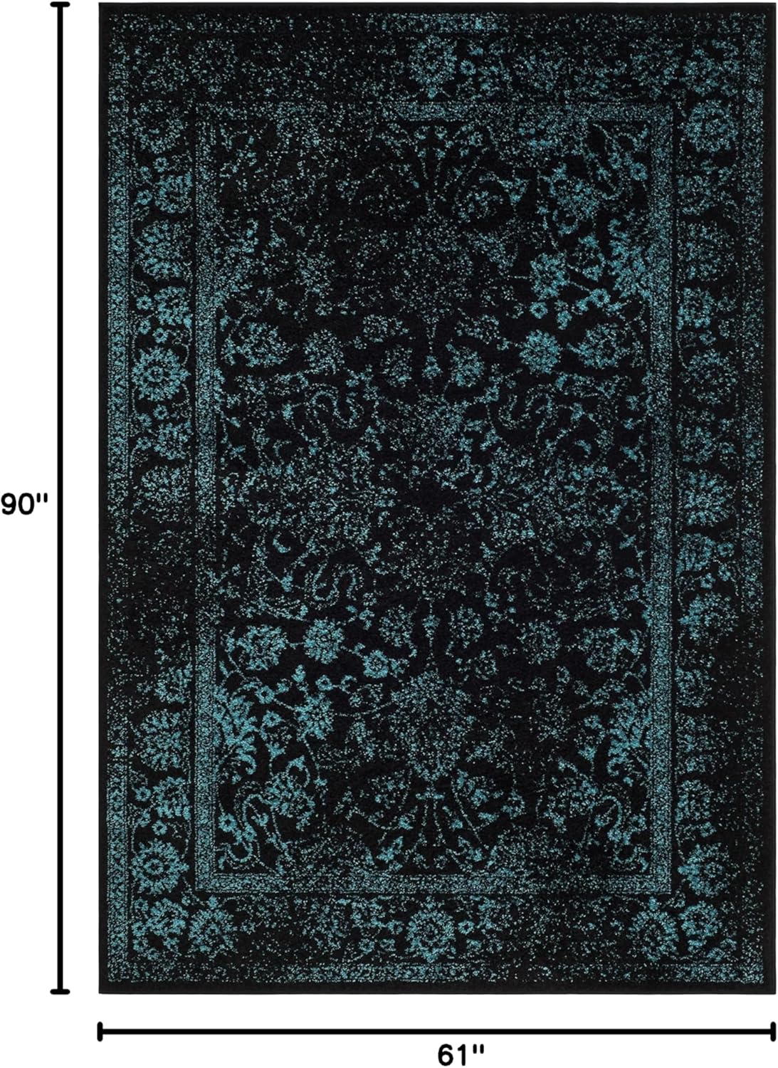Alfombra Área Oriental Desgastada, Fácil Cuidado, ADR109K