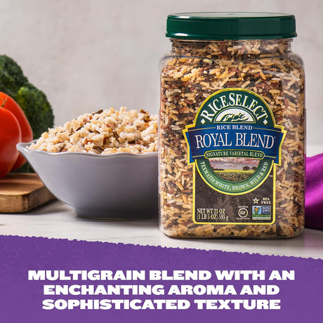 Mezcla de Arroz Royal Blend, RiceSelect, Sin Gluten, 21 oz