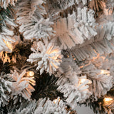 Árbol de Navidad Flocked Preiluminado National Tree 7.5 ft