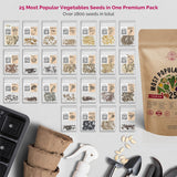 Semillas Organo Republic - 25 Paquetes de Vegetales y Frutas