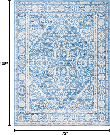 Alfombra de área - Diseño medallón, fácil cuidado, BNT832A