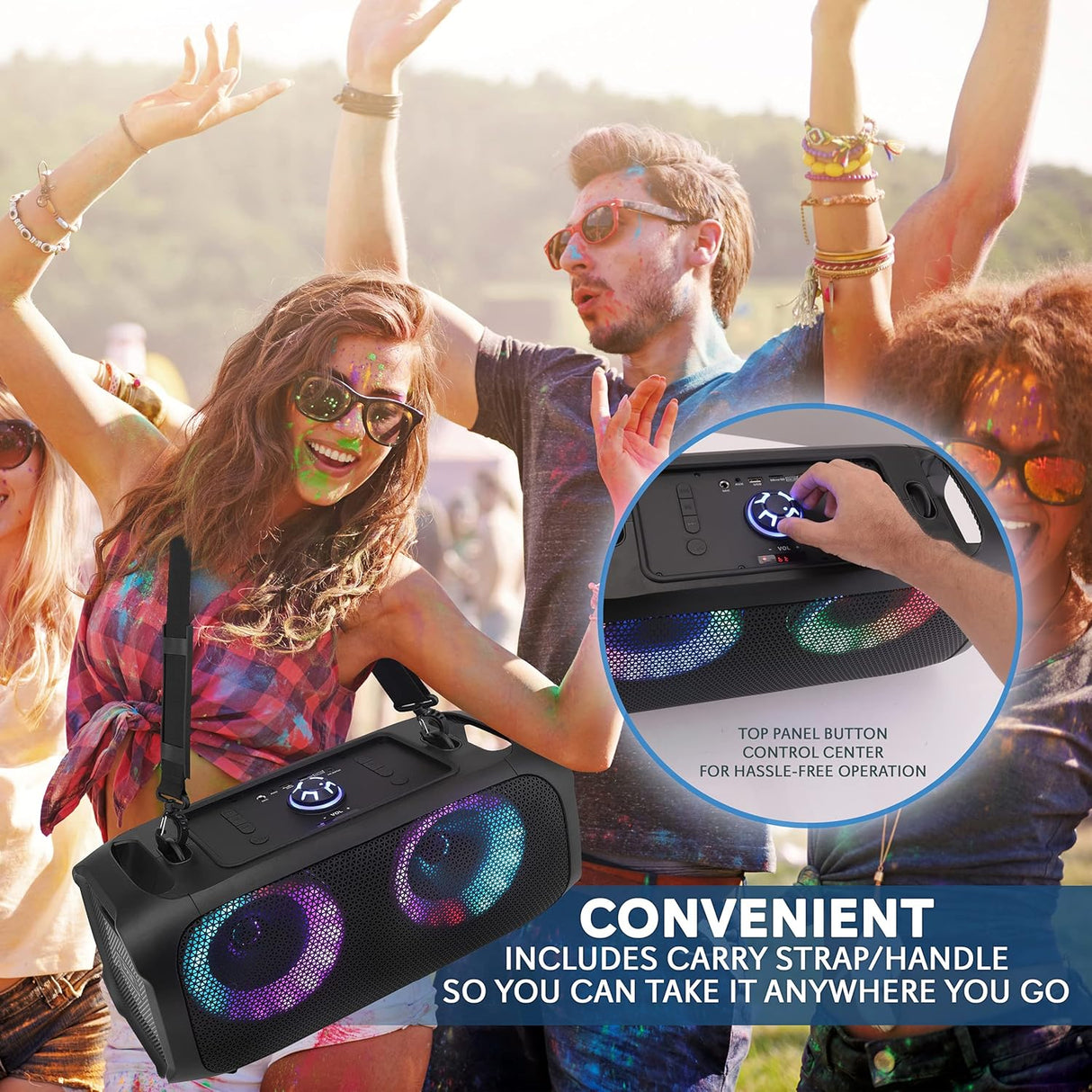 Altavoz inalámbrico portátil PYLE-PRO PPHP652B