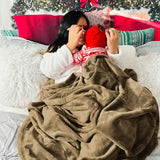 Manta Fleece Bedsure, Ligera, Suave y Cómoda, Tamaño Throw