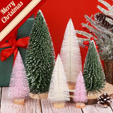 Mini Árboles de Navidad Artificiales, Decoración, 6 Piezas