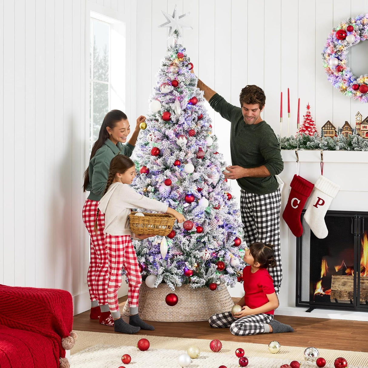 Árbol de Navidad Artificial 6ft Best Choice Products, Pre-iluminado