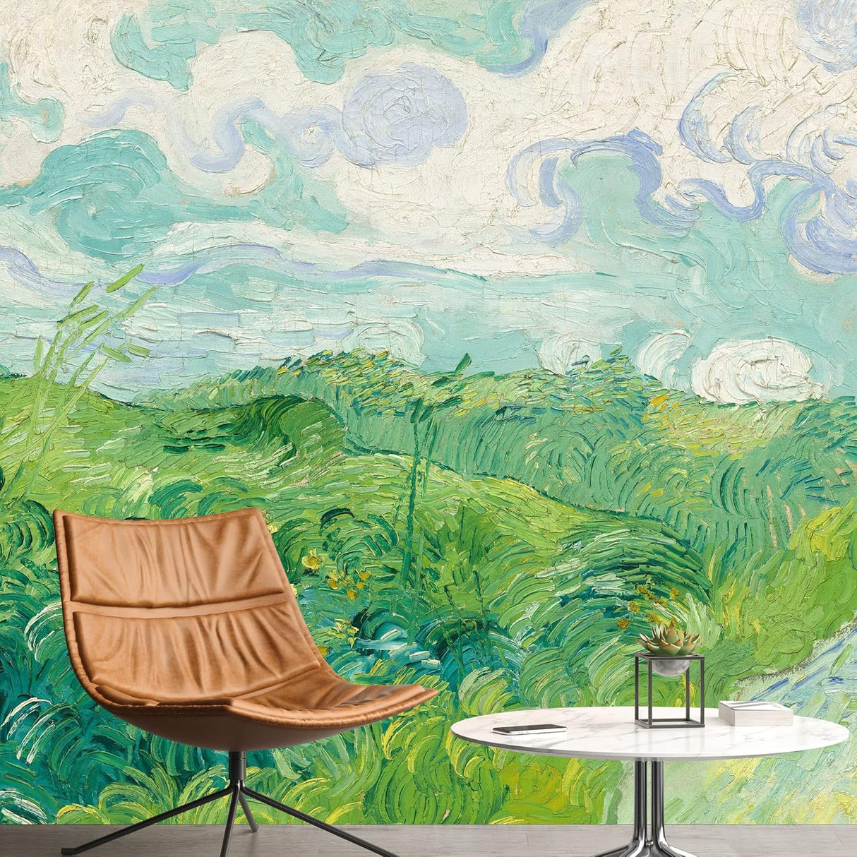 IDEA4WALL Murales de pared para dormitorio, noche estrellada de Van Gogh, pinturas famosas, papel tapiz extraíble grande, calcomanías de pared para despegar y pegar, 100 x 144 pulgadas