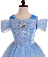 Disfraces de Vestido de princesa  talla 5 a 6 años azul