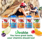 Lifeable Calcio 500 mg con vitamina D3 1000 IU Gummies