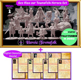 Miniaturas de Héroes y Compañeros Animales para D&D 28-32mm